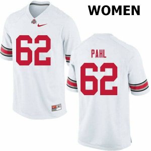 NCAA Ohio State Buckeyes Women's #62 Brandon Pahl White Nike Football College Jersey ECQ1845KG